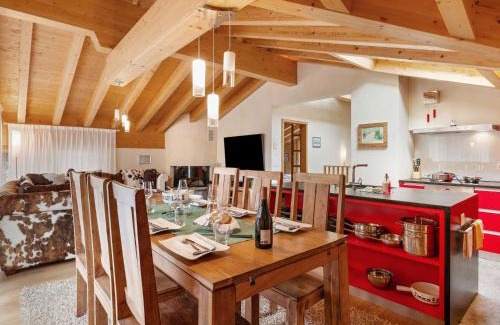 Zermatt Apartment | Elegant Apartment Rütschi-9 with Hot Tub for Families