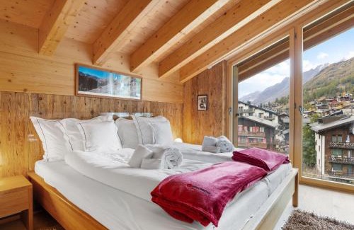 Zermatt Apartment | Elegant Apartment Rütschi-9 with Hot Tub for Families