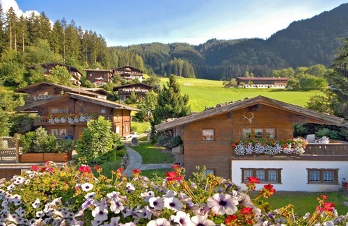 Reith im Alpbachtal Apartment | Exclusive Apartment F at Gustl's Hütte with Pool & Spa