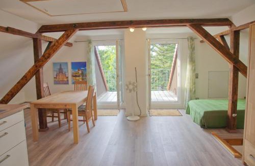 Dolzschen Apartment | Child-Friendly Apartment Traumzeit with Balcony in Vorstadtvilla