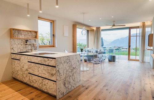 Berg/Monte Apartment | Valentinerhof Apt Air: Mountain Views & Shared Pool Awaits