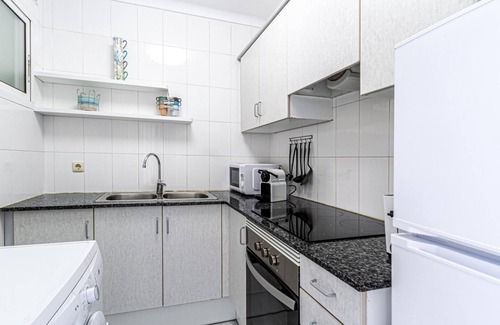 Sant Pol De Mar Apartment | Convenient Apartment Steps from the Beach with Ocean Views