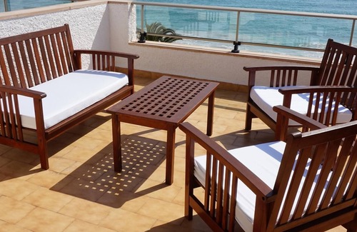 S'illot Apartment | Apartment with terrace by the beach with sea view - Antic 301