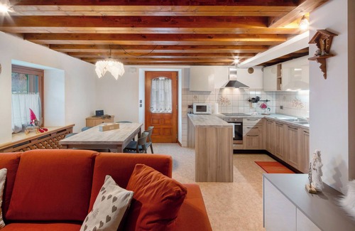 Falcade Apartment | Apartment 'Zopel' with Mountain View, Shared Garden and Wi-Fi