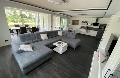 Saaldorf Condo | Inviting Saaldorf WG 5: Balcony with Reservoir View