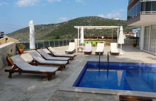 Kalkan Apartment | Oceanfront Apollon Apartment with Pool & Private Beach
