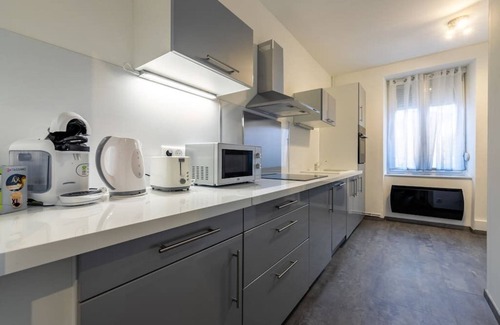 Belfort Apartment | Family-Friendly Appart'hôtel de la Roseraie with Kitchen