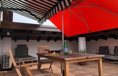 Ascona Apartment | Appartamento Ascona: Rooftop Terrace with Ocean Views
