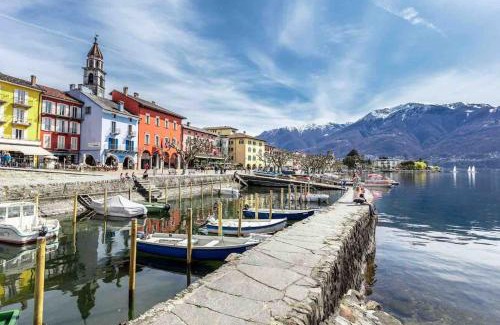 Ascona Apartment | Appartamento Ascona: Rooftop Terrace with Ocean Views