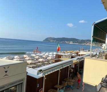 Alassio Apartment | Oceanfront Apartment with Terrace & Private Beach Access