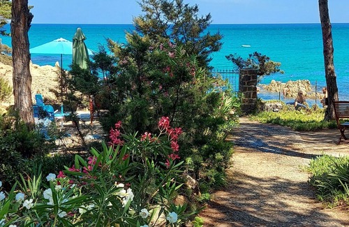 Sas Linnas Siccas House | Oceanfront Apartment with Direct Beach Access and Pool