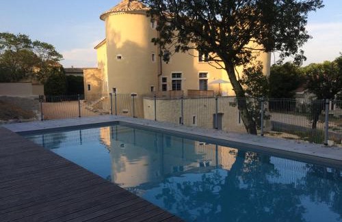 Lussan Apartment | Inviting Chateau Apartment for 4 with Pool Access