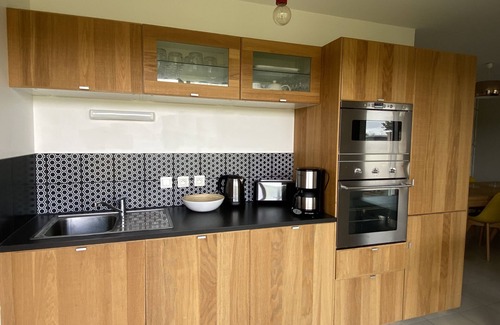 Morbihan Apartment | Bright Apartment Just Steps from Port Haliguen Beach