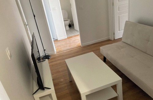 Romainville Apartment | Family-Friendly 2-Bedroom Apartment with Kitchen & Living Room