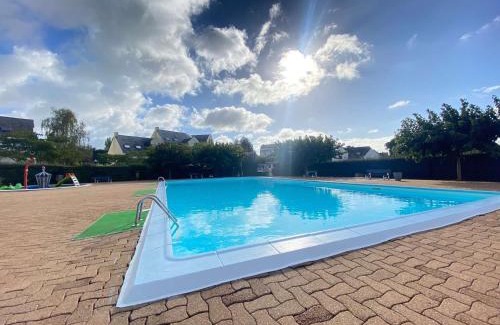 Guerande Apartment | Charming Mezzanine Apartment with Pool Near La Baule Beach