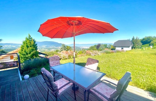 Lucinges Apartment | Scenic Apartment with Breathtaking Views Near the Border