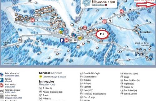 Bisanne 1500 Apartment | Charming Appartement in Villard-sur-Doron with Pool Access