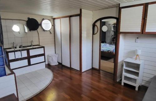 Grand Lyon Boat Rental | Unique Houseboat Retreat in Confluence - Pet Friendly Stay