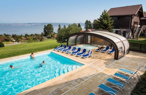 Evian-les-Bains Condo | Cozy Lakeview Apartment with Pool & Family-Friendly Amenities