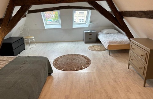 Saint-Omer Apartment | Convenient Duplex Apartment Near the Train Station