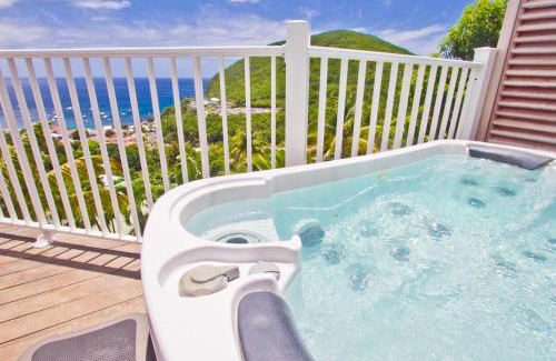 Deshaies Apartment | Oceanfront Duplex Apartment with Private Jacuzzi Retreat