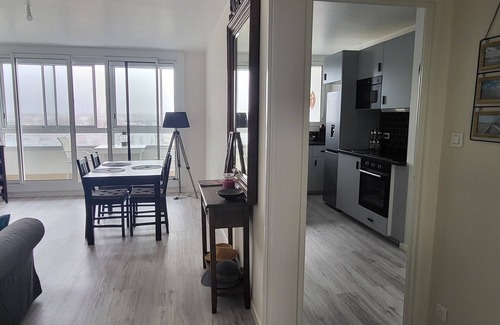 Les Sables d'Olonne Apartment | Top Floor Apartment Steps from the Beach with Ocean Views