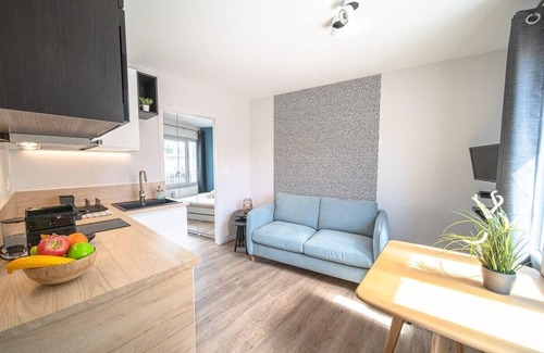 Bussiere - Cadiere Apartment | Convenient Appartement Lumière Near Oullins Metro in Lyon