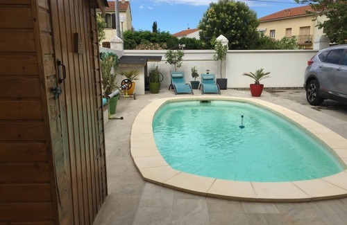 Argeles-sur-Mer Apartment | Elegant Garden Apartment with Heated Pool & Ocean Views