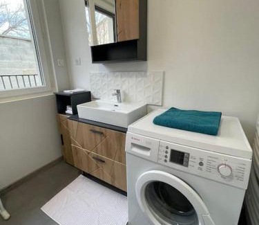 Saint-Priest Apartment | Family-Friendly T3 Apartment with Garden and Veranda