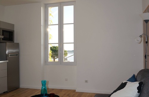 Portbail Apartment | Cozy 3-Person Apartment with Ocean View in Portbail