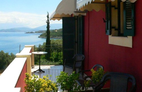 Apraos Bed & Breakfast | Apraos Bay Hotel In Kalamaki Beach, a nice view over the whole Apraos Bay.
