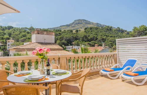 Cala San Vicente Apartment | Stylish APT. DIADORA with Ocean Views & Communal Pool