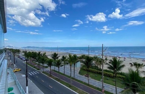 Balneario Paqueta Apartment | Oceanfront Retreat: Balcony, Barbecue & Beach Views
