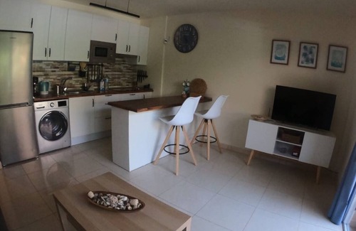 Playa de la Calera Apartment | Beachfront Apt in Playa María with Ocean Views & A/C