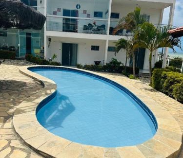 Praia de Jacuma Apartment | Private Sun Deck Retreat with Oceanfront Pool Access
