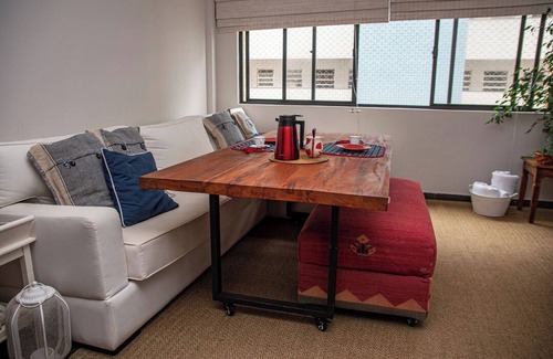 Jose Menino Apartment | Beachfront Apartment at José Menino, Santos - Family Friendly