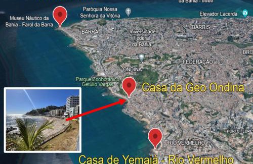 Rio Vermelho Apartment | Oceanfront Casa da Geo Ondina with Pool and Family Amenities