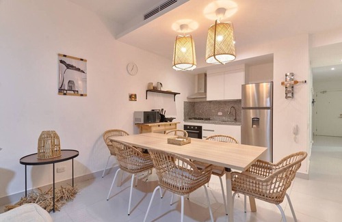 Juan Dolio - El Pueblo Apartment | Beachfront Aquarella Juan Dolio 2BR with Ocean View