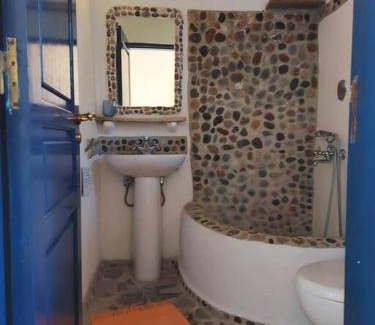 South Rhodes Apartment | Eclectic Arancio Room at Ecovilla with Oceanfront Views
