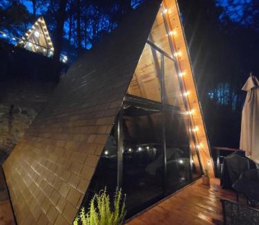 Mazamitla Apartment | Cozy Cabaña Alpina for Couples Nestled in the Forest