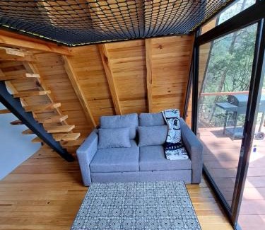 Mazamitla Apartment | Cozy Cabaña Alpina for Couples Nestled in the Forest