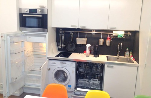 3rd Arrondissement Apartment | Stylish Duplex Loft in Historic Marais with Pool Access