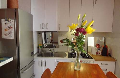 Embajadores Apartment | Eco-Friendly Retreat with Kitchen & Green Patio Awaits You