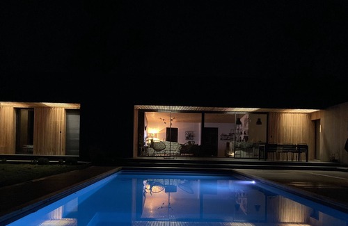 Tosse House | Architect's house with heated pool and spa 10 minutes from the Landes beaches.
