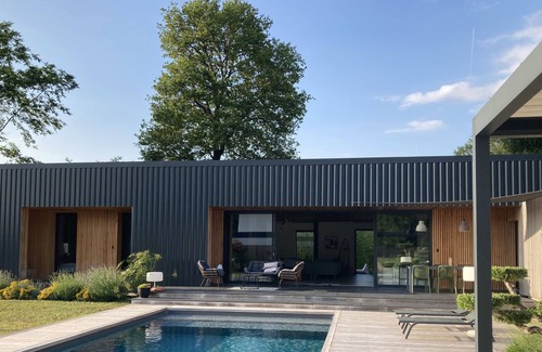 Tosse House | Architect's house with heated pool and spa 10 minutes from the Landes beaches.