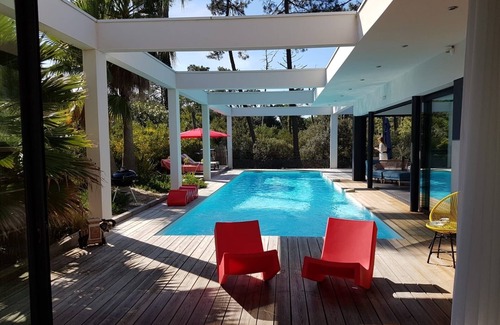 Arcachon Villa | Oceanfront ARCHITECT Villa with Private Heated Pool