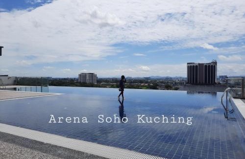 Kuching Apartment | Relax at Arena SOHO Kuching with Infinity Pool & Free WiFi