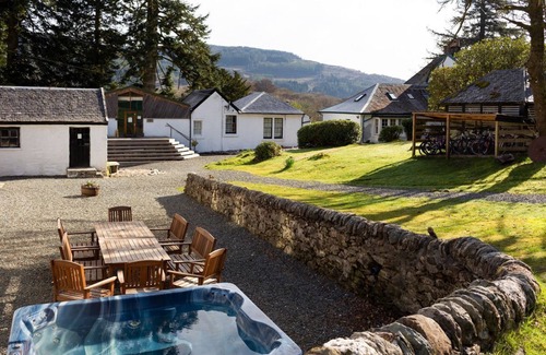 Colintraive Villa | Argyll Barn: Spacious 7-Bedroom Villa with Pool & Hot Tub