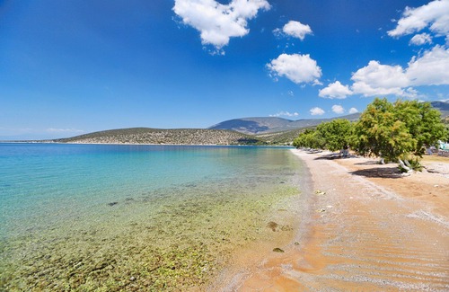 Phthiotis Region House | Cozy Arilena Studios at Saranti Beach with Ocean View Pool