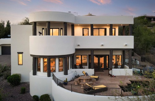 Regency Heights House | Experience Desert Mountain Views with Pool and Spa Amenities